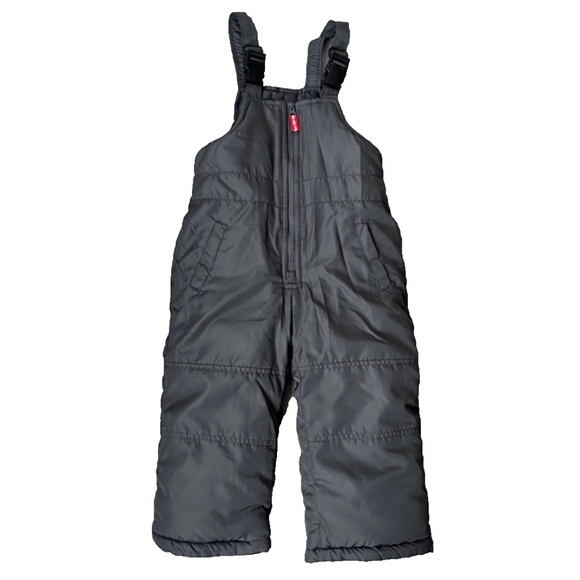 Osh Kosh B'gosh Toddlers Boys Girls Bib Ski Snow Suit Gray Overalls Size 3T - Picture 1 of 10